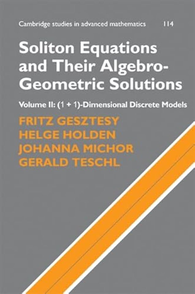 Soliton Equations and Their Algebro-Geometric Solutions: Volume 2, (1+1)-Dimensional Discrete Models