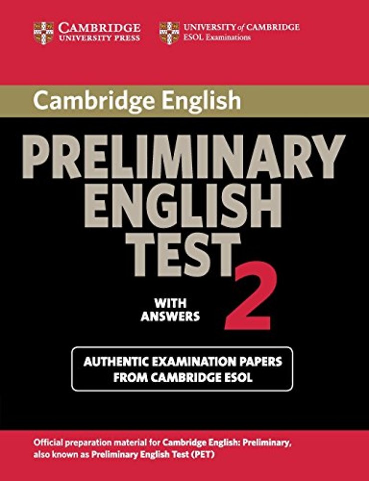 Cambridge Preliminary English Test 2 Student's Book with Answers