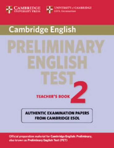 Cambridge Preliminary English Test 2 Teacher's Book