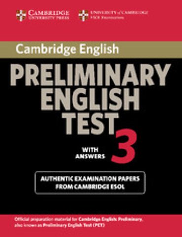 Cambridge Preliminary English Test 3 Student's Book with Answers