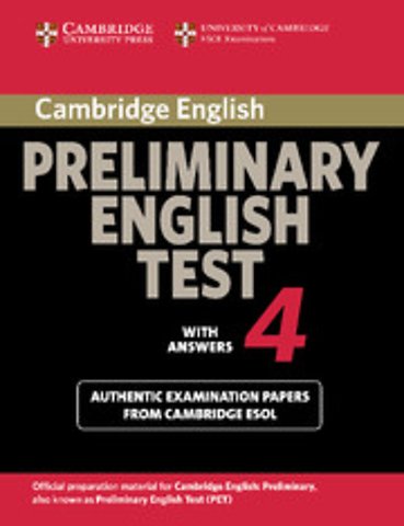 Cambridge Preliminary English Test 4 Student's Book with Answers