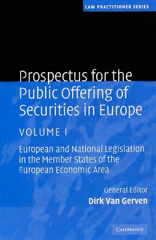 Prospectus for the Public Offering of Securities in Europe 2 Volume Hardback Set: Volume