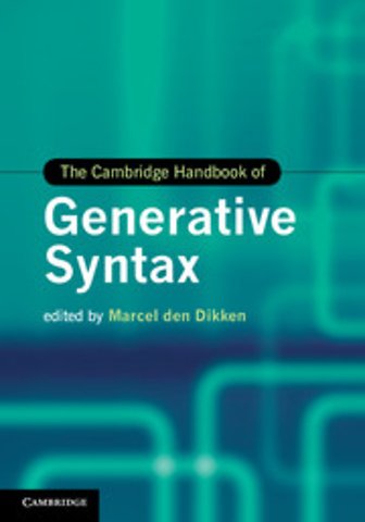 The Cambridge Handbook of Generative Syntax