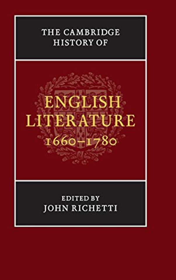 The Cambridge History of English Literature, 1660–1780