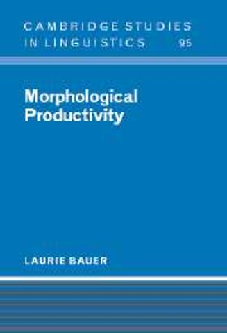 Morphological Productivity