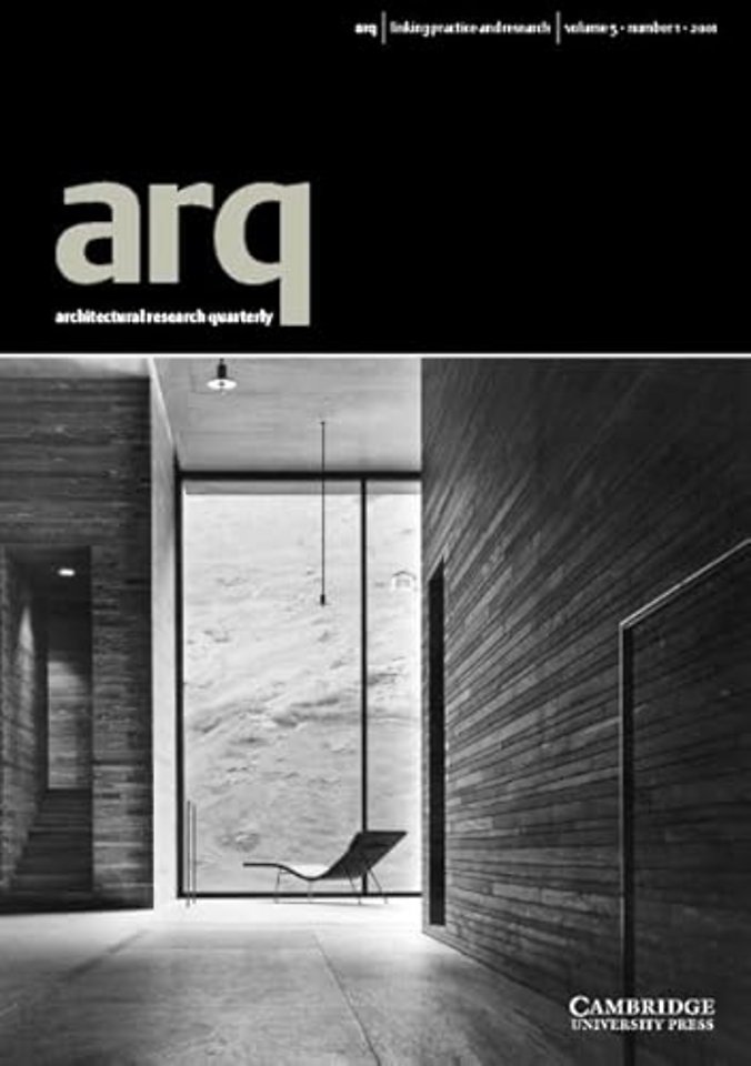 arq: Architectural Research Quarterly: Volume 5, Part 1