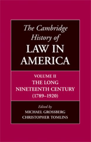 The Cambridge History of Law in America