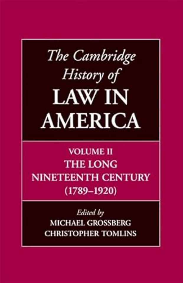The Cambridge History of Law in America