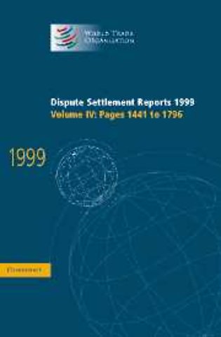 Dispute Settlement Reports 1999: Volume 4, Pages 1441-1796