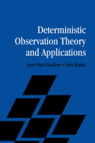 Deterministic Observation Theory and Applications