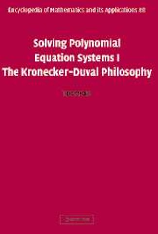 Solving Polynomial Equation Systems I