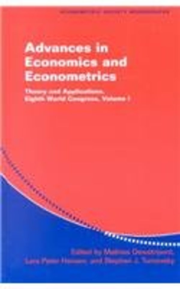 Advances in Economics and Econometrics 3 Volume Hardback Set