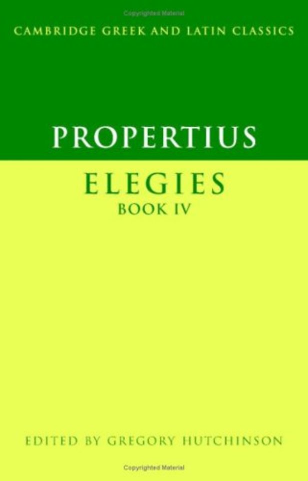 Propertius: Elegies Book IV