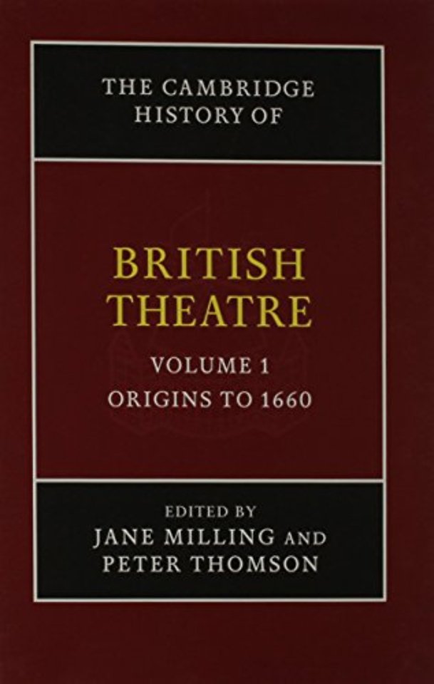 The Cambridge History of British Theatre 3 Volume Hardback Set