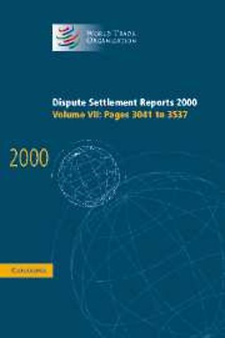 Dispute Settlement Reports 2000: Volume 7, Pages 3041-3537