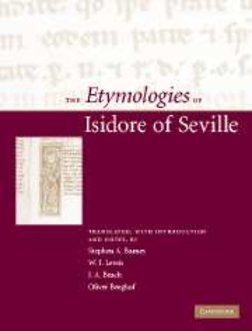 The Etymologies of Isidore of Seville