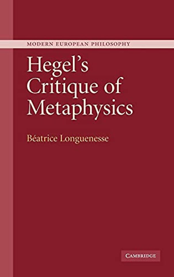 Hegel's Critique of Metaphysics