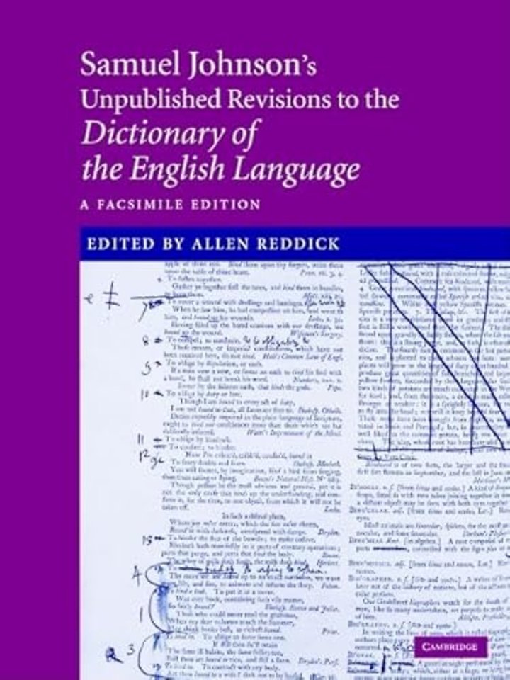 Samuel Johnson's Unpublished Revisions to the Dictionary of the English Language