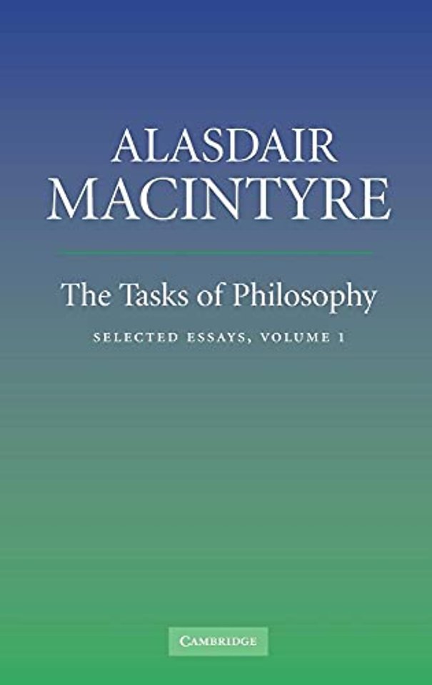 The Tasks of Philosophy: Volume 1