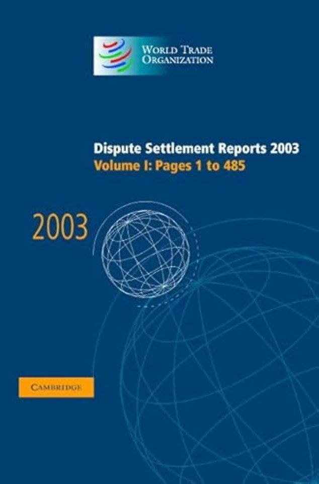 Dispute Settlement Reports 2003