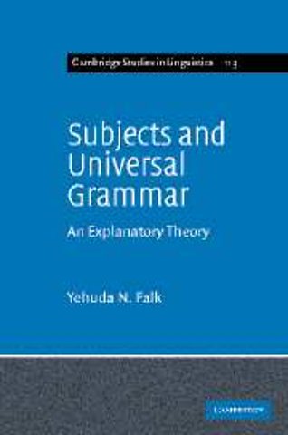 Subjects and Universal Grammar