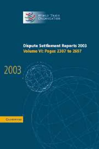 Dispute Settlement Reports 2003