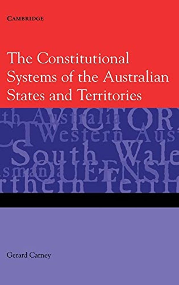 The Constitutional Systems of the Australian States and Territories