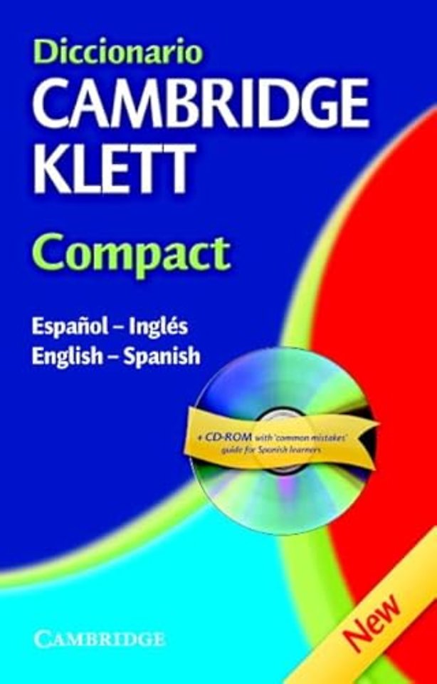Diccionario Cambridge Klett Compact Español-Inglés/English-Spanish Hardback with CD-ROM