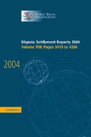 Dispute Settlement Reports 2004