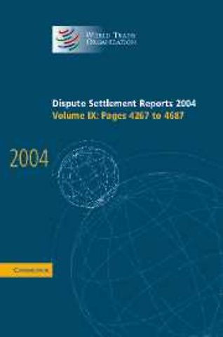 Dispute Settlement Reports 2004