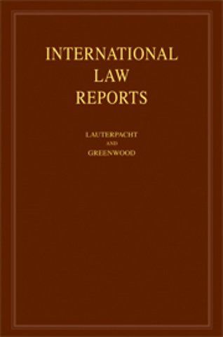 International Law Reports: Volume 134