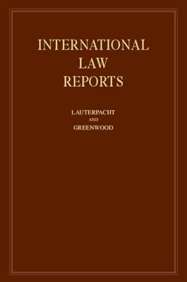 International Law Reports: Volume 135