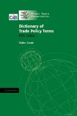 Dictionary of Trade Policy Terms