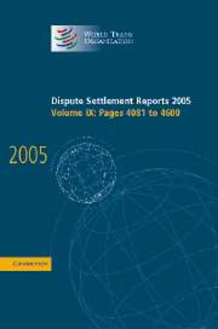 Dispute Settlement Reports 2005