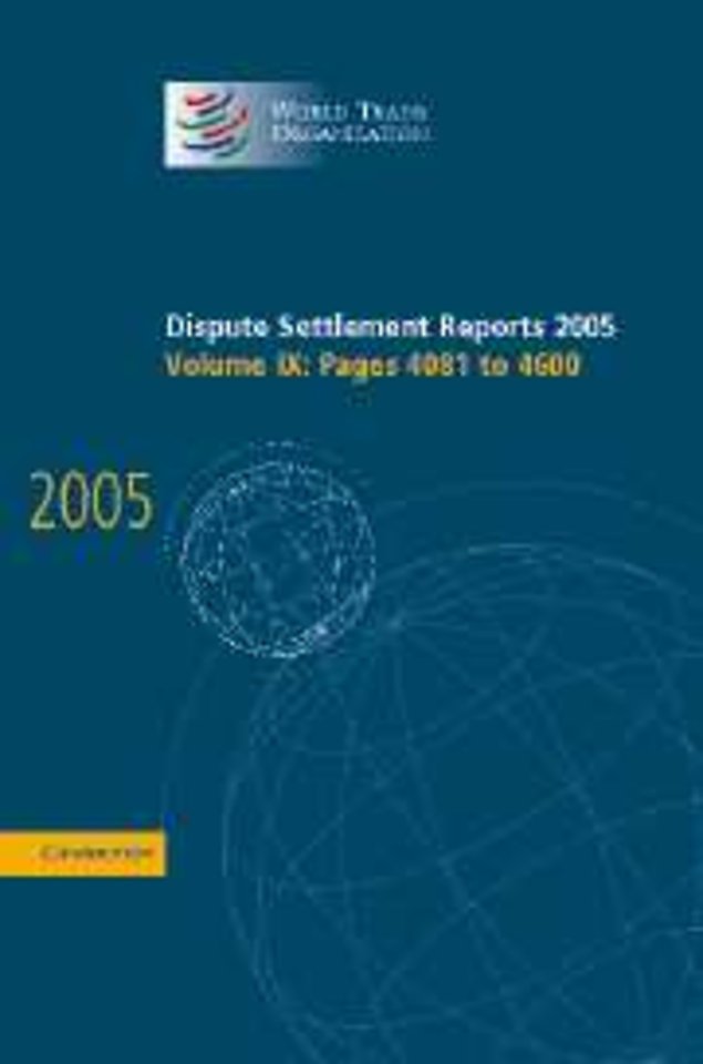 world trade organization dispute settlement reports