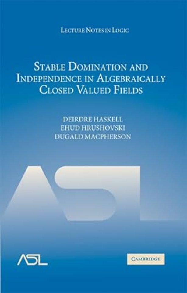 Stable Domination and Independence in Algebraically Closed Valued Fields