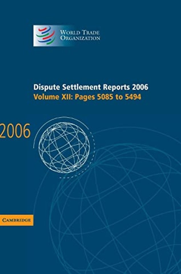 Dispute Settlement Reports 2006: Volume 12, Pages 5085–5494