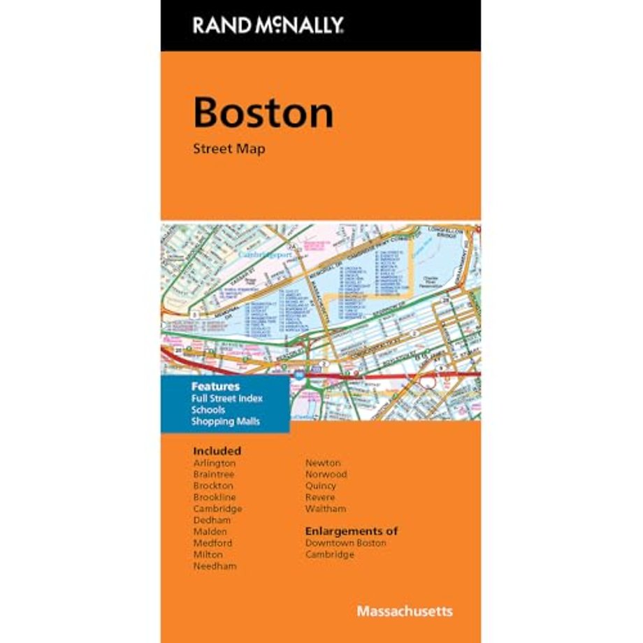 Rand McNally Folded Map: Boston Street Map