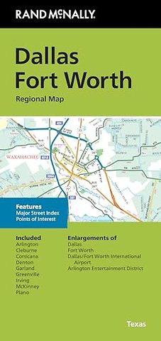 Rand McNally Folded Map: Dallas Fort Worth Regional Map