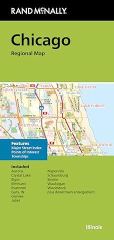 Rand McNally Folded Map: Chicago Regional Map