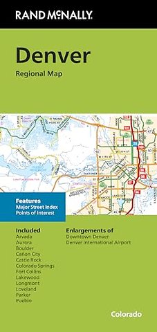 Rand McNally Folded Map: Denver Regional Map