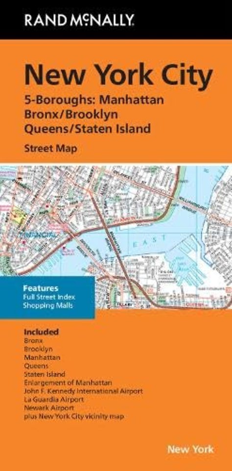 New York City 5 Boroughs Street Map