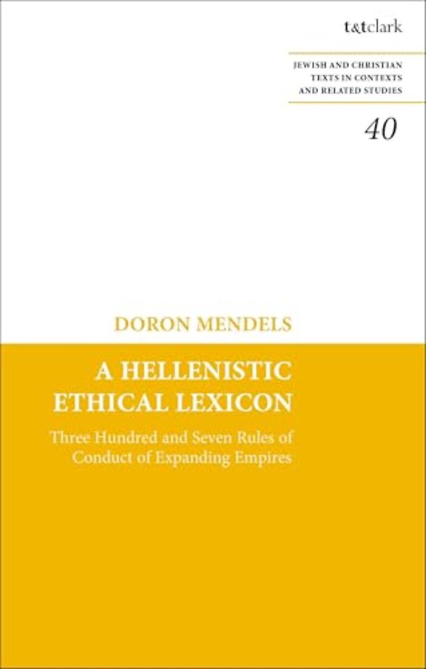 A Hellenistic Ethical Lexicon