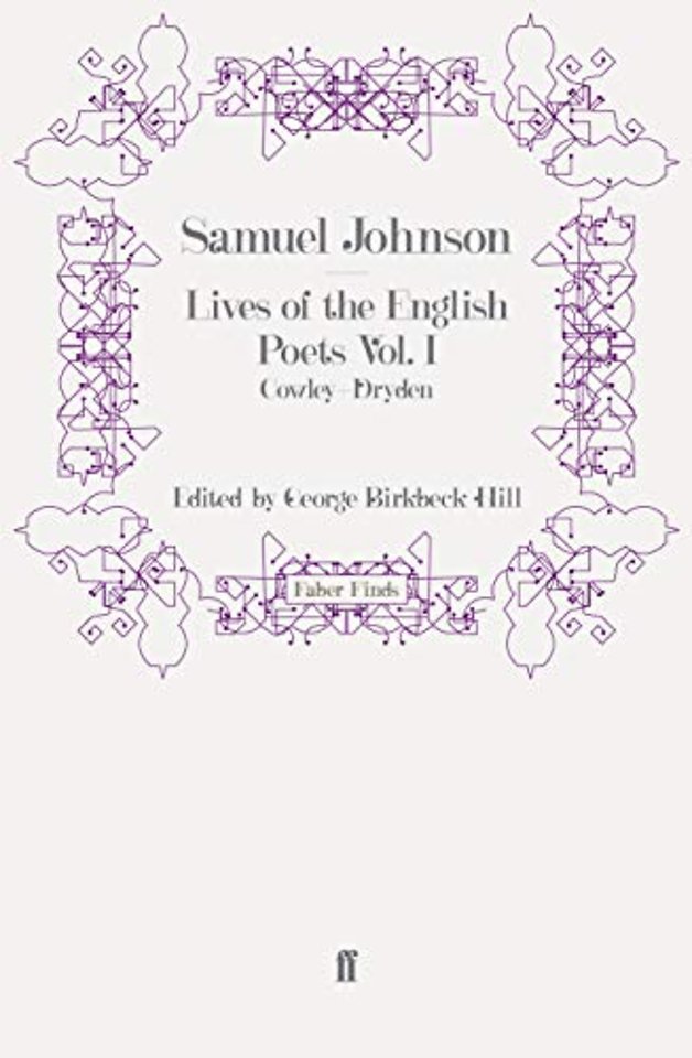 Lives of the English Poets Vol. I