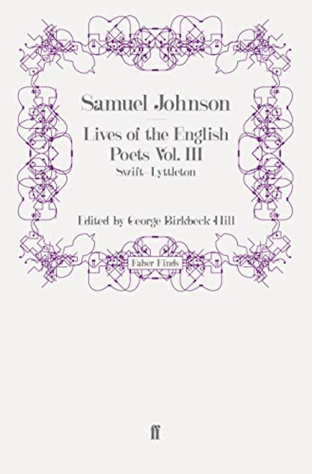 Lives of the English Poets Vol. III