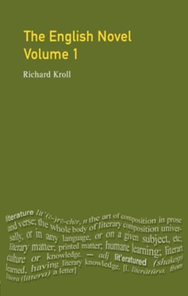 English Novel, Vol I, The