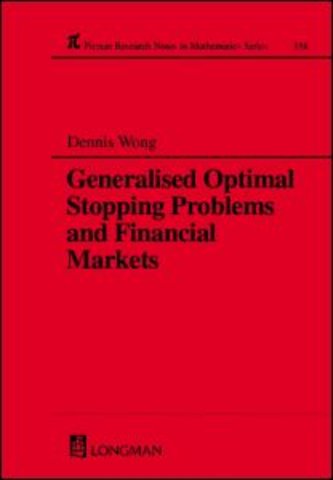 Generalized Optimal Stopping Problems and Financial Markets
