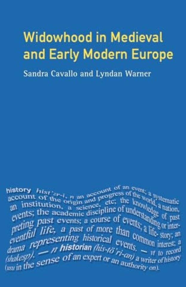 Widowhood in Medieval and Early Modern Europe