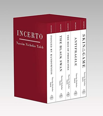 Incerto : Fooled by Randomness, The Black Swan, The Bed of Procrustes, Antifragile, Skin in the Game - set