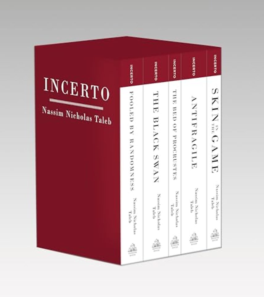 Incerto : Fooled by Randomness, The Black Swan, The Bed of Procrustes, Antifragile, Skin in the Game - set